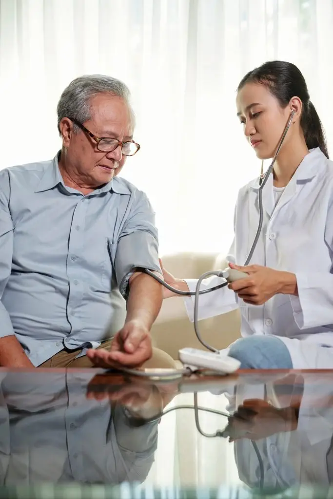 Doctor examining the patient